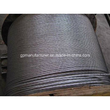 High Tension Hot Dipped Guy Wire Earth Wire Galvanized Steel Wire Strand